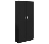 vidaXL Estantería de madera contrachapada negro 82,5x30,5x185,5 cm