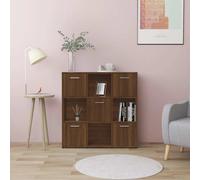 vidaXL Estantería madera contrachapada roble marrón 90x30x90 cm
