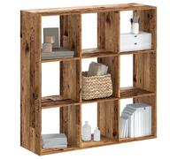 vidaXL Estantería madera de ingeniería color envejecido 102x32x102 cm