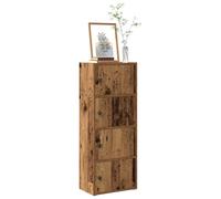 vidaXL Estantería madera de ingeniería color envejecido 40x24x102 cm