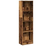 vidaXL Estantería Madera de ingeniería color envejecido 40x24x176 cm, librería