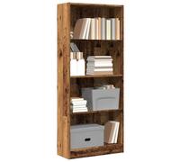 vidaXL Estantería Madera de ingeniería - Librería y estante - Envejecido 60x24x143 cm