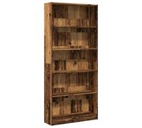 vidaXL Estantería Madera de ingeniería Color Envejecido 80x24x176 cm