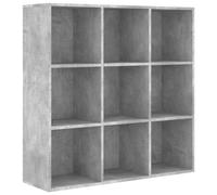 vidaXL Estantería Madera de ingeniería Gris hormigón 98x29x97,5 cm