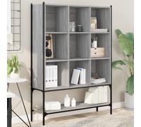 vidaXL Estantería madera de ingeniería gris Sonoma 102x30x141,5 cm
