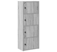vidaXL Estantería madera de ingeniería acabado sonoma gris 40x24x102 cm