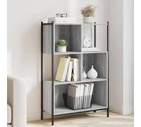 vidaXL Estantería Madera de ingeniería Gris Sonoma 72x28x109 cm