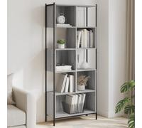 vidaXL Estantería madera de ingeniería gris Sonoma 72x28x172 cm