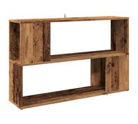 vidaXL Estantería Madera de ingeniería envejecida 100x24x63 cm, librería y separador de ambientes