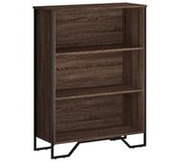 vidaXL Estantería Madera de ingeniería marrón Roble 80x31x106 cm, librería, Estante, estantería de almacenaje, Armario de almacenaje