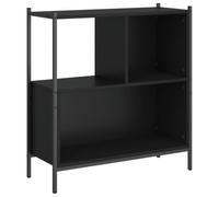 vidaXL Estantería Madera de ingeniería Negro 72x28x77,5 cm, estantería, Armario de Almacenamiento, Vitrina, estanterías, estantería de Almacenamiento