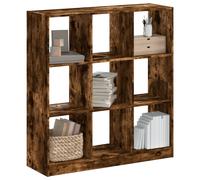 vidaXL Estantería madera de ingeniería roble ahumado 102x32x108 cm