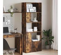 Vidaxl Estantería Madera de Ingeniería 70x36x189 Cm Blanco Smoked oak