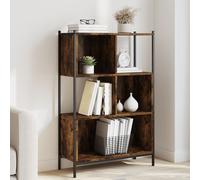 vidaXL Estantería madera de ingeniería roble ahumado 72x28x109 cm