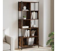 vidaXL Estantería madera de ingeniería roble ahumado 72x28x172 cm