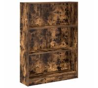 vidaXL Estantería de madera de ingeniería Roble Ahumado 80x24x109 cm, estantería de libros