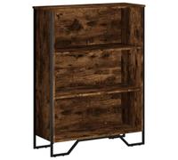 vidaXL Estantería Madera de ingeniería Roble Ahumado 80x31x106 cm, librería, Estante, estantería de almacenaje, Armario de almacenaje