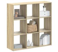 vidaXL Estantería de madera de ingeniería 102x32x102 cm Roble Sonoma – Librería