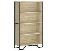vidaXL Estantería Madera de ingeniería Roble Sonoma 80x31x137,5 cm, librería, Estante, estantería de almacenaje, Armario de almacenaje