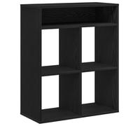 vidaXL Estantería Madera ingeniería Negra 66x31x80 cm, estantería, Estante de Almacenamiento, estantería, estantería para Libros