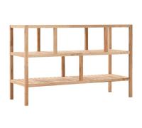 vidaXL Estantería para baño madera maciza de nogal 100x40x65 cm