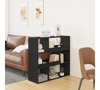 vidaXL Estantería para libros 4 niveles 100 x 33 x 94,5 cm Roble Negro