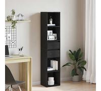 vidaXL Estantería para Libros 4 Niveles 36 x 30 x 171 cm Roble Negro | Montones de espacio para tus cosas, Organiza como quieras, Un estilo moderno que mejora tu espacio