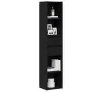 vidaXL Estantería para Libros 4 Niveles 36 x 30 x 171 cm Roble Negro | Montones de espacio para tus cosas, Organiza como quieras, Un estilo moderno que mejora tu espacio