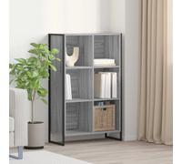 vidaXL Estantería para libros 99,5 x 30 x 108,5 cm Gris Sonoma