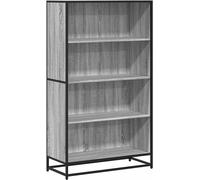 vidaXL Estantería para libros, color gris Sonoma, 80,5 x 35 x 139 cm, material de madera