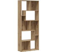 vidaXL Estantería para libros, estilo artesanal, roble, 67 x 24 x 161 cm, material de madera