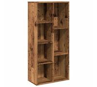 vidaXL Estantería para libros, estilo madera envejecida, 50x25x104 cm