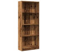 vidaXL Estantería para libros, estilo madera envejecida, 60x24x143 cm, material de madera