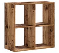 vidaXL Estantería para libros, estilo madera envejecida, 68,5 x 32 x 68,5 cm, material de madera
