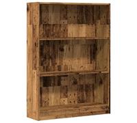 vidaXL Estantería para libros, estilo madera envejecida, 80x24x109 cm, material de madera