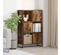 vidaXL Estantería para libros Roble Ahumado 68 x 30 x 108 cm