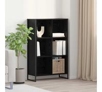 vidaXL Estantería para libros Roble Negro 68 x 30 x 108 cm