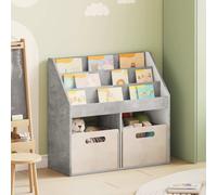 vidaXL Estantería para Niños Gris Concreto 72,5 x 29,5 x 69 cm