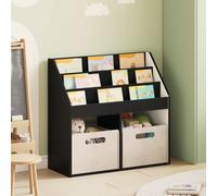 vidaXL Estantería para Niños Negro 72,5 x 29,5 x 69 cm