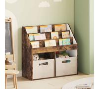 vidaXL Estantería para Niños Roble ahumado 72,5 x 29,5 x 69 cm