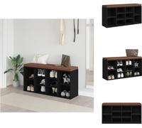 vidaXL Estantería para zapatos, color , 103x30x48 cm, material de madera, tipo baúl/banco para pasillos