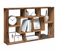 vidaXL Estantería pared madera contrachapada madera vieja 85x16x52,5cm