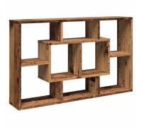 vidaXL Estantería Pared Madera contrachapada Madera Vieja 85x16x52,5cm, estantería Colgante, estantería Flotante, Estante