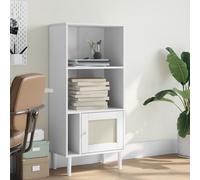 Vidaxl Estantería SENJA Aspecto Ratán Madera Pino 60x35x130 Cm Marrón White