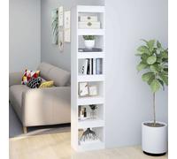 vidaXL Estantería/Separador de ambientes blanco de 40x30x198 cm - Estantería - Estanterías - Librería - Estantería de almacenamiento