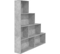 vidaXL Estantería/Separador de ambientes, color gris cemento, 155x24x160 cm, material compuesto de madera