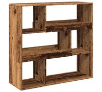 vidaXL Estantería/Separador de ambientes con aspecto de madera envejecida, 100x33x94,5 cm