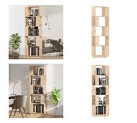 vidaXL Estantería/Separador de ambientes de 51x25x163,5 cm, madera maciza de pino - Estantería - Estanterías - Librería - Estantería de almacenamiento