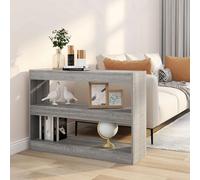 vidaXL Estantería/Separador de ambientes gris Sonoma, 100x30x72 cm - Estantería - Estanterías - Librería - Estantería de almacenamiento