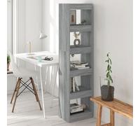 vidaXL Estantería/Separador de ambientes gris Sonoma, 40x30x166 cm - Estantería - Estanterías - Librería - Estantería de almacenamiento